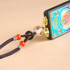 Fortune Jewel Medicine Buddha Ebony Wood Peace Necklace Pendant - Fortune Jewel