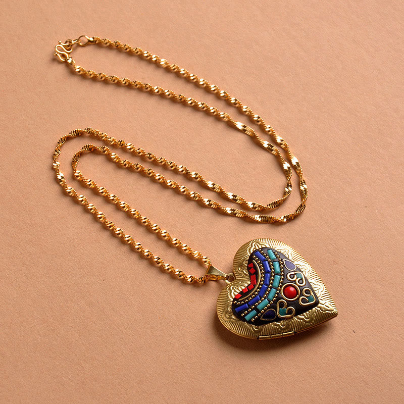 Fortune Jewel Copper Kwan Yin Avalokitesvara Zakiram Wealth Pendant Necklace - Fortune Jewel