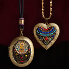Fortune Jewel Copper Kwan Yin Avalokitesvara Zakiram Wealth Pendant Necklace - Fortune Jewel