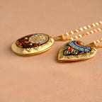 Fortune Jewel Copper Kwan Yin Avalokitesvara Zakiram Wealth Pendant Necklace - Fortune Jewel