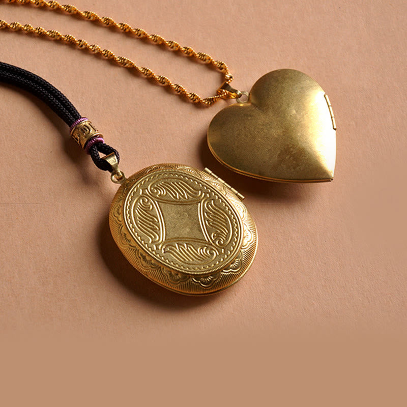 Fortune Jewel Copper Kwan Yin Avalokitesvara Zakiram Wealth Pendant Necklace - Fortune Jewel