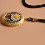 Fortune Jewel Copper Kwan Yin Avalokitesvara Zakiram Wealth Pendant Necklace - Fortune Jewel