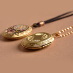 Fortune Jewel Copper Kwan Yin Avalokitesvara Zakiram Wealth Pendant Necklace - Fortune Jewel