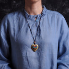 Fortune Jewel Copper Kwan Yin Avalokitesvara Zakiram Wealth Pendant Necklace - Fortune Jewel