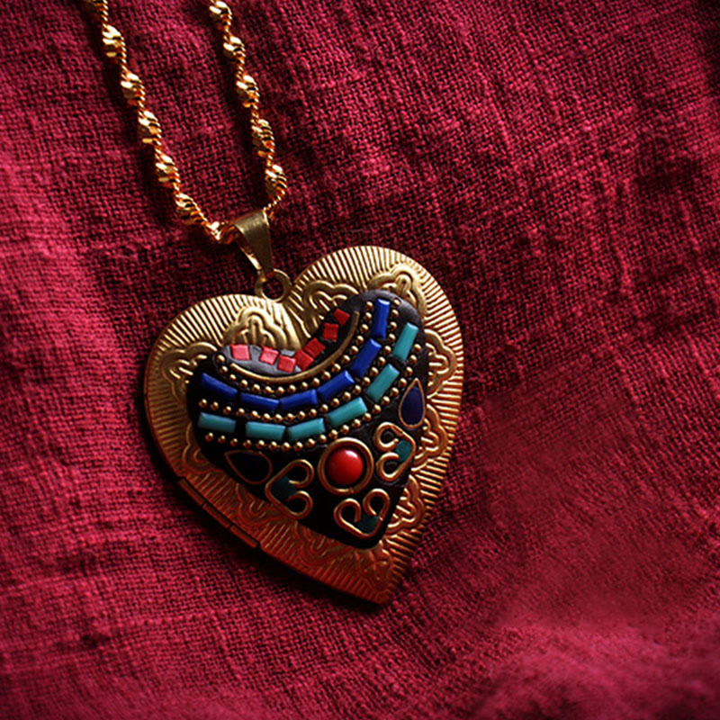 Fortune Jewel Copper Kwan Yin Avalokitesvara Zakiram Wealth Pendant Necklace - Fortune Jewel