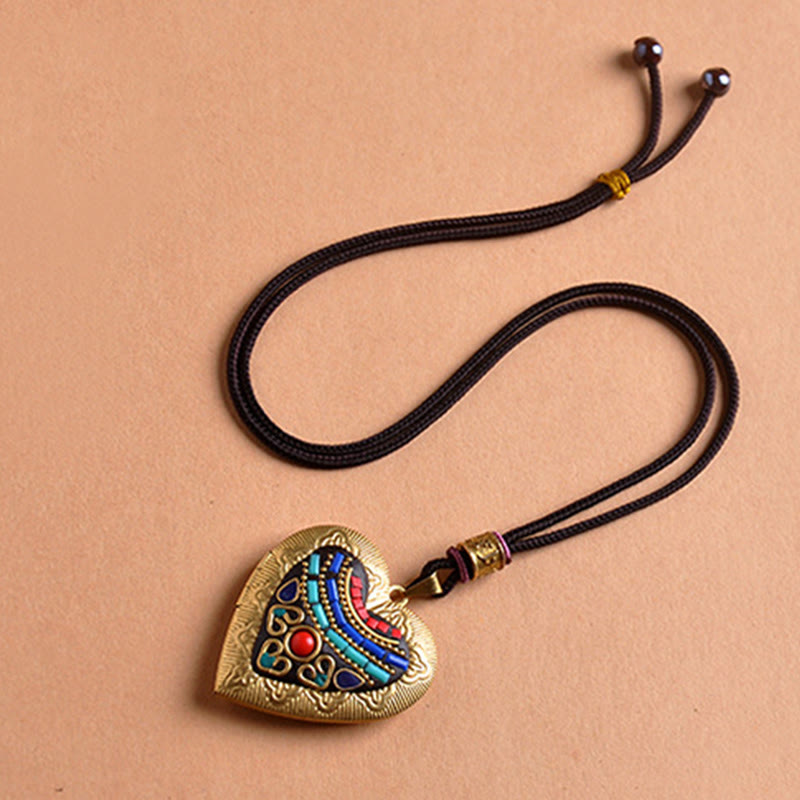Fortune Jewel Copper Kwan Yin Avalokitesvara Zakiram Wealth Pendant Necklace - Fortune Jewel