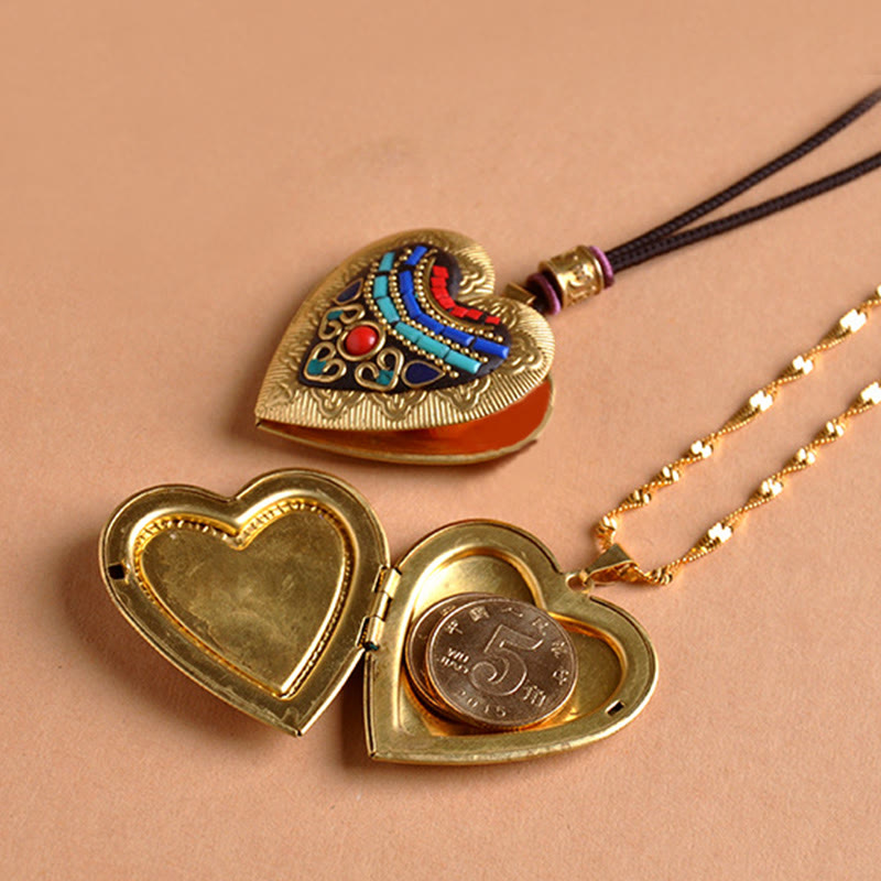 Fortune Jewel Copper Kwan Yin Avalokitesvara Zakiram Wealth Pendant Necklace - Fortune Jewel