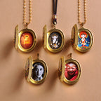 Fortune Jewel Copper Kwan Yin Avalokitesvara Zakiram Wealth Pendant Necklace - Fortune Jewel
