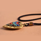 Fortune Jewel Copper Kwan Yin Avalokitesvara Zakiram Wealth Pendant Necklace - Fortune Jewel