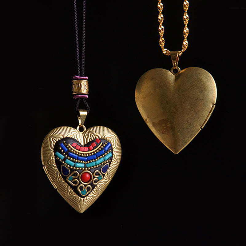 Fortune Jewel Copper Kwan Yin Avalokitesvara Zakiram Wealth Pendant Necklace - Fortune Jewel