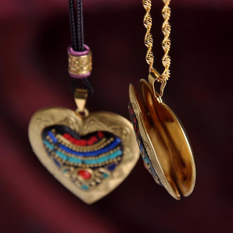 Fortune Jewel Copper Kwan Yin Avalokitesvara Zakiram Wealth Pendant Necklace - Fortune Jewel