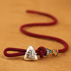Fortune Jewel 999 Sterling Silver Fu Character Zongzi Fortune Luck Rope Bracelet - Fortune Jewel