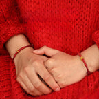 Fortune Jewel 999 Gold Ring Design Handmade Luck Braided Red Rope Bracelet Anklet - Fortune Jewel