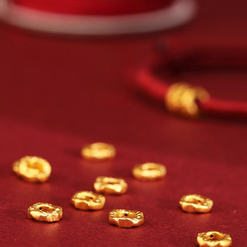 Fortune Jewel 999 Gold Ring Design Handmade Luck Braided Red Rope Bracelet Anklet - Fortune Jewel