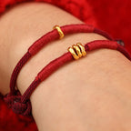 Fortune Jewel 999 Gold Ring Design Handmade Luck Braided Red Rope Bracelet Anklet - Fortune Jewel