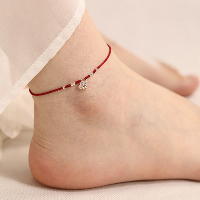 Fortune Jewel Handcrafted 925 Sterling Silver Copper Coins Design Protection Strength Ultra-Thin Bracelet Anklet - Fortune Jewel