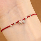Fortune Jewel Handcrafted 925 Sterling Silver Copper Coins Design Protection Strength Ultra-Thin Bracelet Anklet - Fortune Jewel