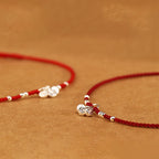Fortune Jewel Handcrafted 925 Sterling Silver Copper Coins Design Protection Strength Ultra-Thin Bracelet Anklet - Fortune Jewel