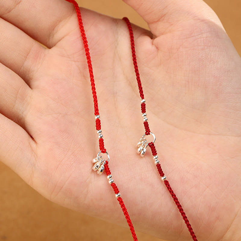 Fortune Jewel Handcrafted 925 Sterling Silver Copper Coins Design Protection Strength Ultra-Thin Bracelet Anklet - Fortune Jewel