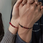 Fortune Jewel Handmade Cinnabar Beads Calm Blessing Braided Rope Bracelet - Fortune Jewel