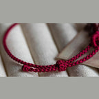 Fortune Jewel Handmade Cinnabar Beads Calm Blessing Braided Rope Bracelet - Fortune Jewel