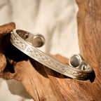 Fortune Jewel Interwoven Loop Pattern Copper Balance Luck Open Cuff Bracelet Bangle - Fortune Jewel