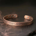 Fortune Jewel Spiral Pattern Copper Balance Open Adjustable Cuff Bracelet Bangle - Fortune Jewel