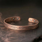 Fortune Jewel Spiral Pattern Copper Balance Open Adjustable Cuff Bracelet Bangle - Fortune Jewel