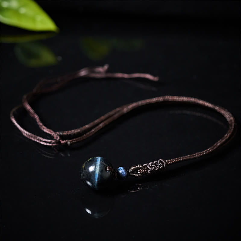 Fortune Jewel Tiger's Eye Silver Sheen Obsidian Gold Sheen Obsidian Rainbow Obsidian Positive Necklace Pendant - Fortune Jewel