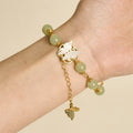 Fortune Jewel Liuli Glass Bead Butterfly Blessing Love Bracelet - Fortune Jewel