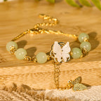Fortune Jewel Liuli Glass Bead Butterfly Blessing Love Bracelet - Fortune Jewel