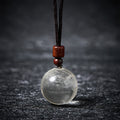 Buddha Stones White Crystal Pink Crystal Tiger Eye Smoky Quartz Protection Necklace Pendant - Fortune Jewel