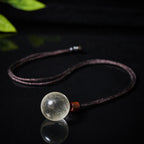 Buddha Stones White Crystal Pink Crystal Tiger Eye Smoky Quartz Protection Necklace Pendant - Fortune Jewel