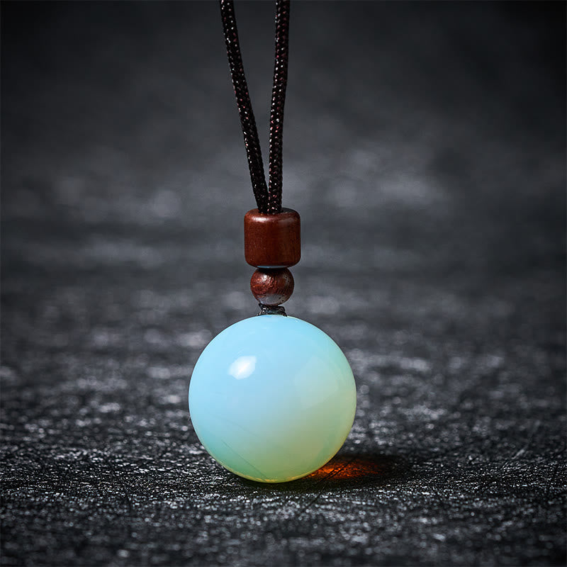 Buddha Stones White Crystal Pink Crystal Tiger Eye Smoky Quartz Protection Necklace Pendant - Fortune Jewel