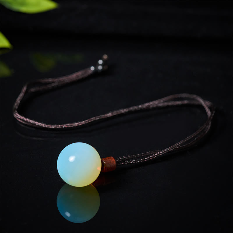 Buddha Stones White Crystal Pink Crystal Tiger Eye Smoky Quartz Protection Necklace Pendant - Fortune Jewel