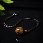 Buddha Stones White Crystal Pink Crystal Tiger Eye Smoky Quartz Protection Necklace Pendant - Fortune Jewel