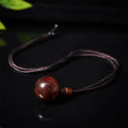 Buddha Stones White Crystal Pink Crystal Tiger Eye Smoky Quartz Protection Necklace Pendant - Fortune Jewel
