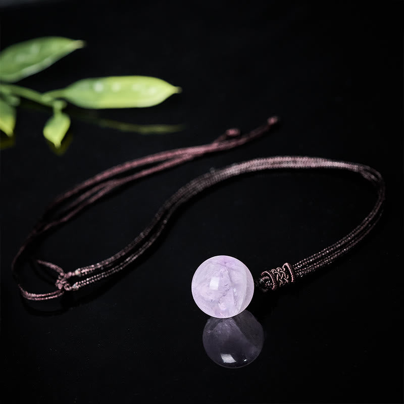 Fortune Jewel Amethyst Yellow Agate Various Agate Pink Crystal Lazurite Lapis Lazuli Balance Necklace Pendant - Fortune Jewel