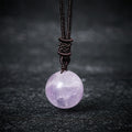 Fortune Jewel Amethyst Yellow Agate Various Agate Pink Crystal Lazurite Lapis Lazuli Balance Necklace Pendant - Fortune Jewel