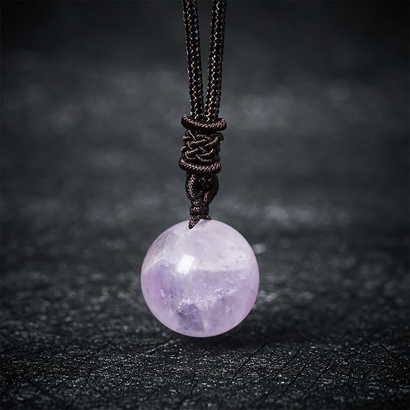 Fortune Jewel Amethyst Yellow Agate Various Agate Pink Crystal Lazurite Lapis Lazuli Balance Necklace Pendant - Fortune Jewel