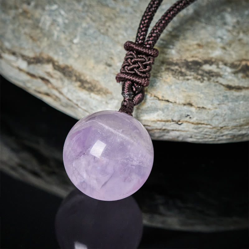 Fortune Jewel Amethyst Yellow Agate Various Agate Pink Crystal Lazurite Lapis Lazuli Balance Necklace Pendant - Fortune Jewel