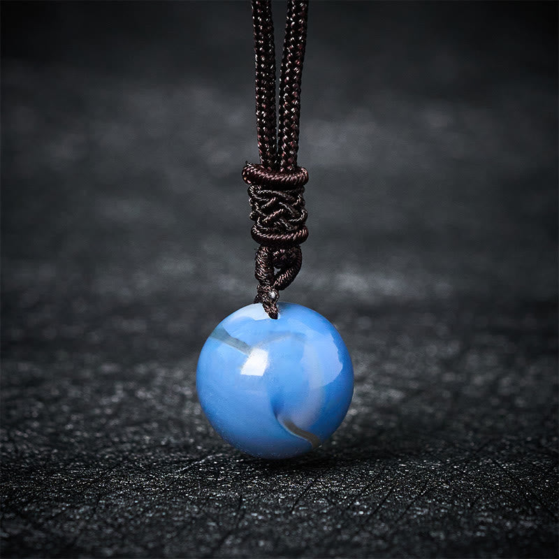Fortune Jewel Amethyst Yellow Agate Various Agate Pink Crystal Lazurite Lapis Lazuli Balance Necklace Pendant - Fortune Jewel