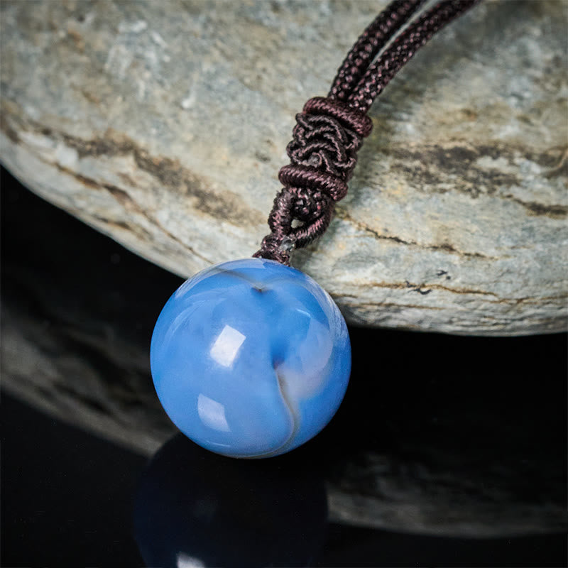 Fortune Jewel Amethyst Yellow Agate Various Agate Pink Crystal Lazurite Lapis Lazuli Balance Necklace Pendant - Fortune Jewel
