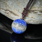 Fortune Jewel Amethyst Yellow Agate Various Agate Pink Crystal Lazurite Lapis Lazuli Balance Necklace Pendant - Fortune Jewel