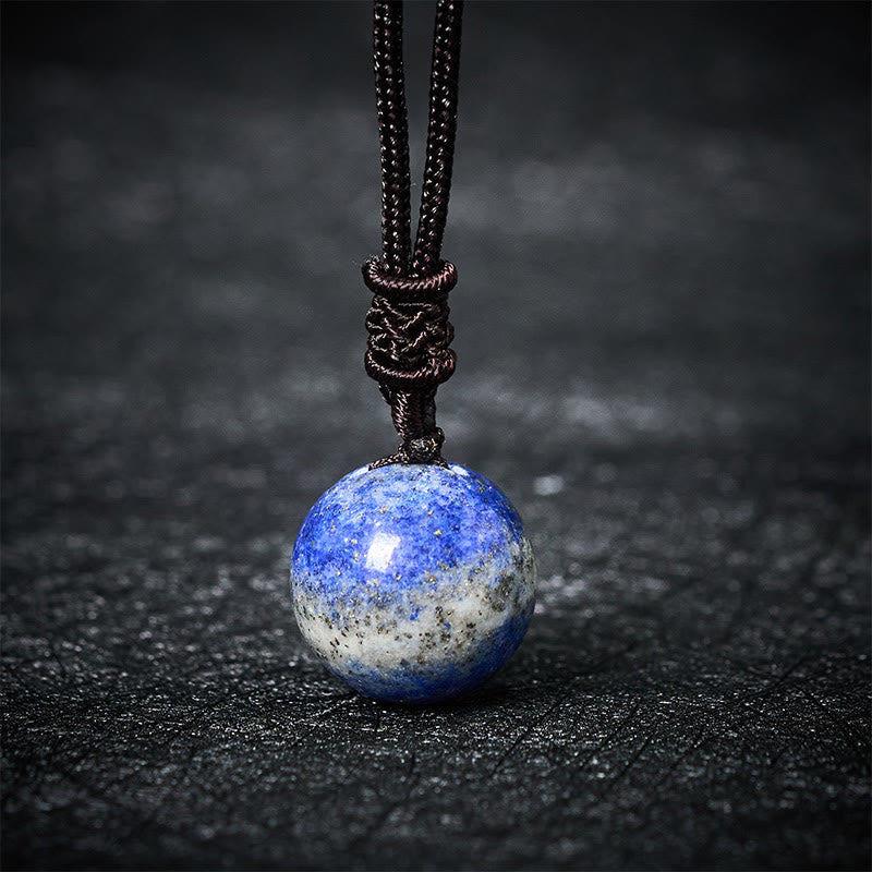 Fortune Jewel Amethyst Yellow Agate Various Agate Pink Crystal Lazurite Lapis Lazuli Balance Necklace Pendant - Fortune Jewel