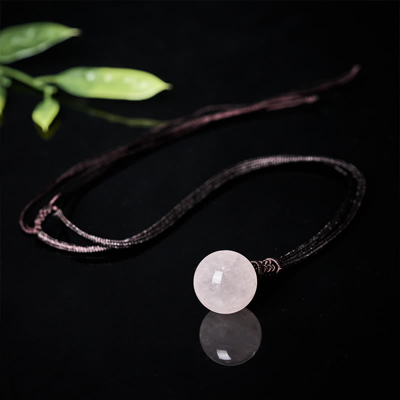 Fortune Jewel Amethyst Yellow Agate Various Agate Pink Crystal Lazurite Lapis Lazuli Balance Necklace Pendant - Fortune Jewel