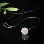 Fortune Jewel Amethyst Yellow Agate Various Agate Pink Crystal Lazurite Lapis Lazuli Balance Necklace Pendant - Fortune Jewel