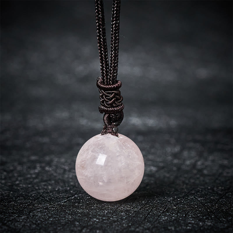 Fortune Jewel Amethyst Yellow Agate Various Agate Pink Crystal Lazurite Lapis Lazuli Balance Necklace Pendant - Fortune Jewel