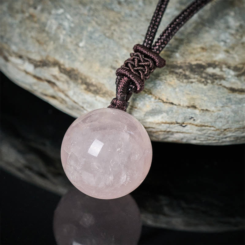 Fortune Jewel Amethyst Yellow Agate Various Agate Pink Crystal Lazurite Lapis Lazuli Balance Necklace Pendant - Fortune Jewel