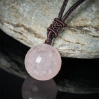 Fortune Jewel Amethyst Yellow Agate Various Agate Pink Crystal Lazurite Lapis Lazuli Balance Necklace Pendant - Fortune Jewel